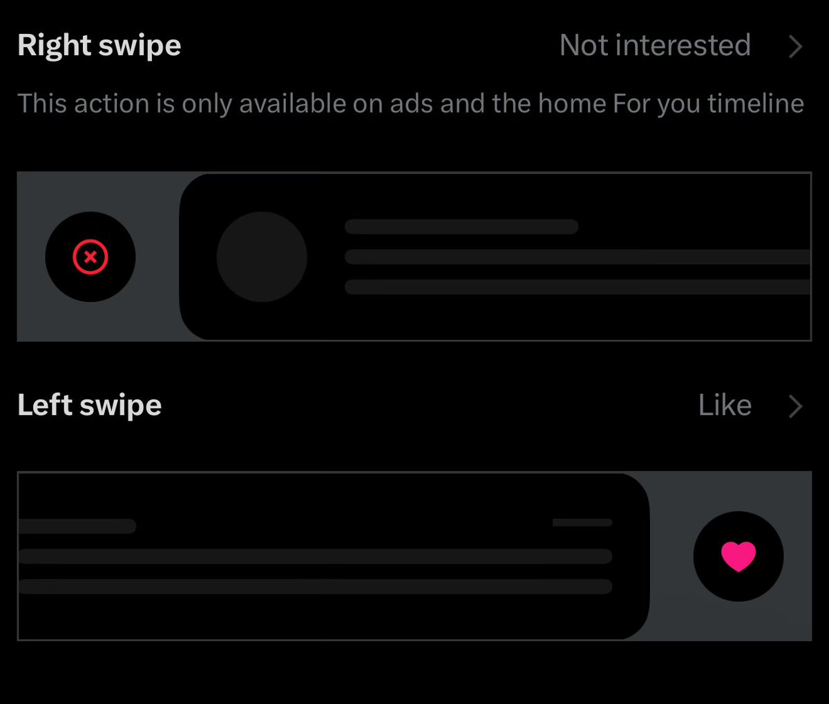 jaivinwylde's tweet image. settings > timeline > post interactions
and set right swipe to not interested
Fight back against the brain rot.