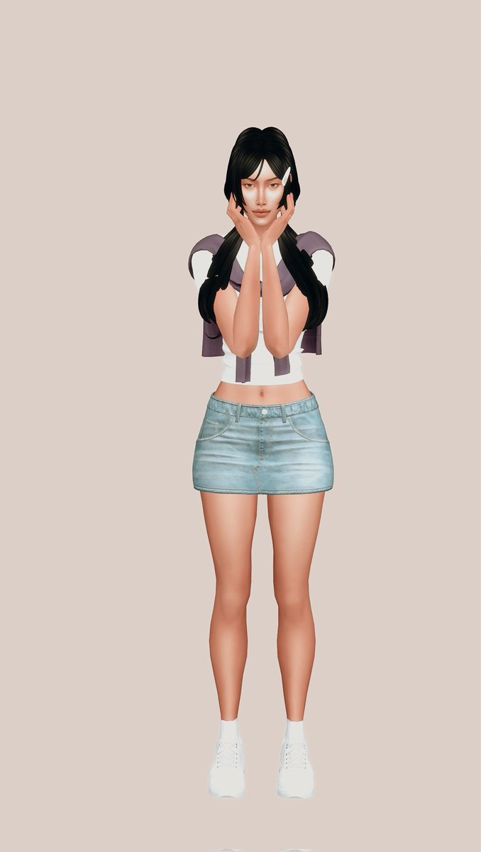 simsolette's tweet image. I Finally figured out how to use SRWE and decided to give Kana a Lookbook ft. Seoulsoul's latest CC β‘