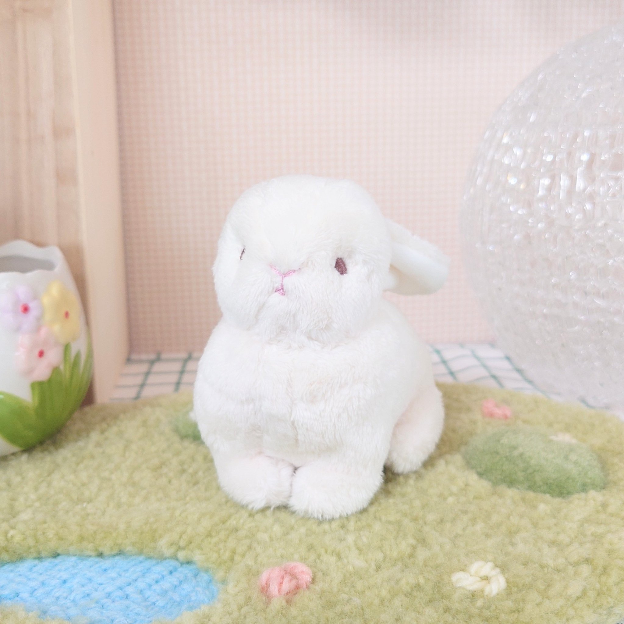 うさぎ CUTE キュート販売 ぬいぐるみ ふわふわうさぎ S 立ち うす