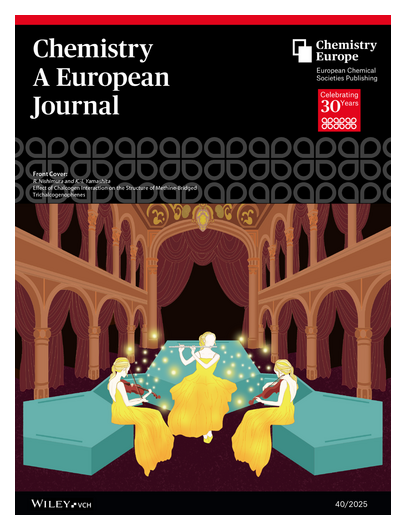 ChemEurJ's tweet image. #CoverFeature Effect of Chalcogen Interaction on the Structure of Methine-Bridged Trichalcogenophenes (Rio Nishimura and Ken-ichi Yamashita) ChemEurJ 40/2025 doi.org/10.1002/chem.2… • onlinelibrary.wiley.com/doi/10.1002/ch…