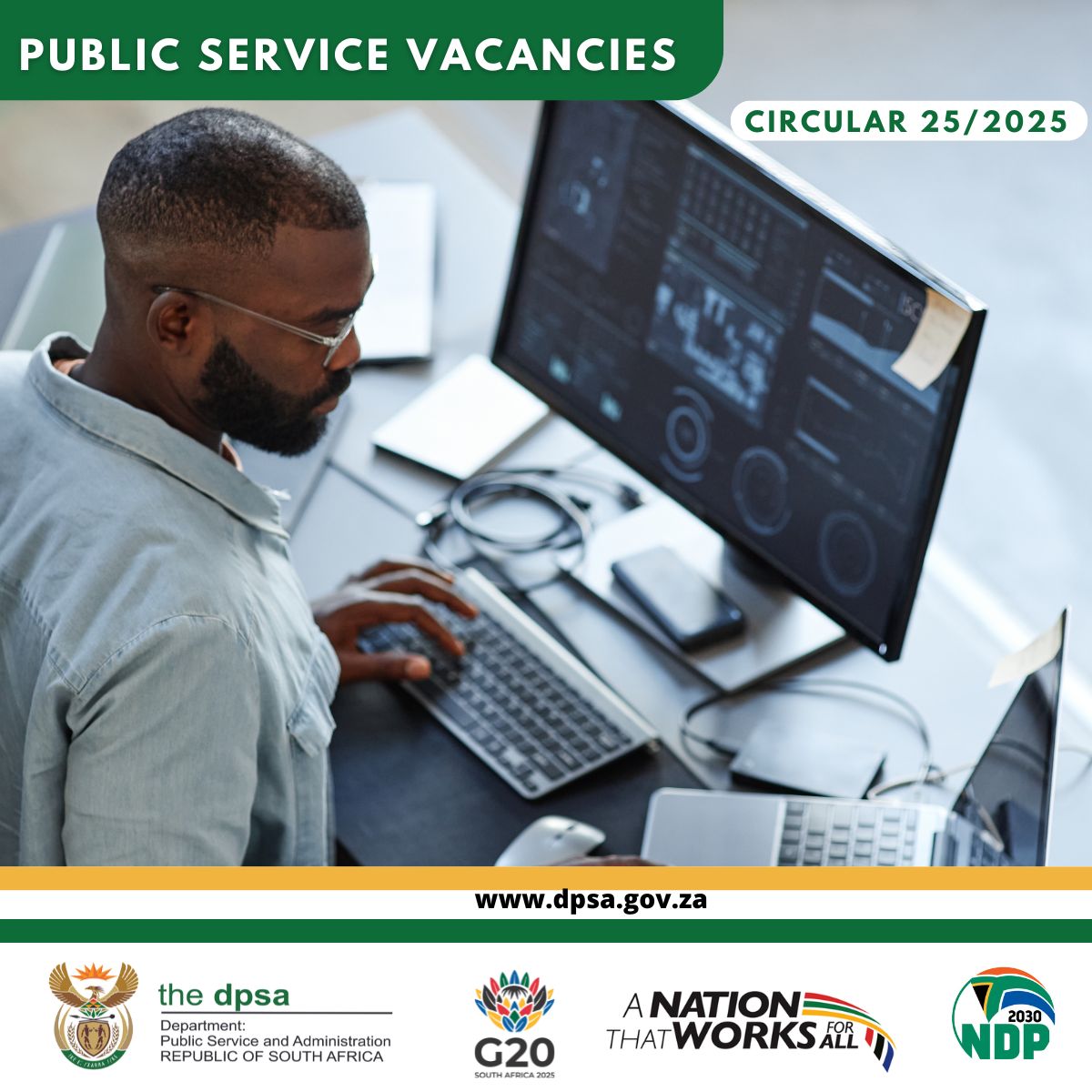 GCISGauteng's tweet image. PUBLIC SERVICE VACANCY CIRCULAR 25/2025
gov.za/sites/default/…
@GovernmentZA @GautengProvince @g20org @CityofJoburgZA