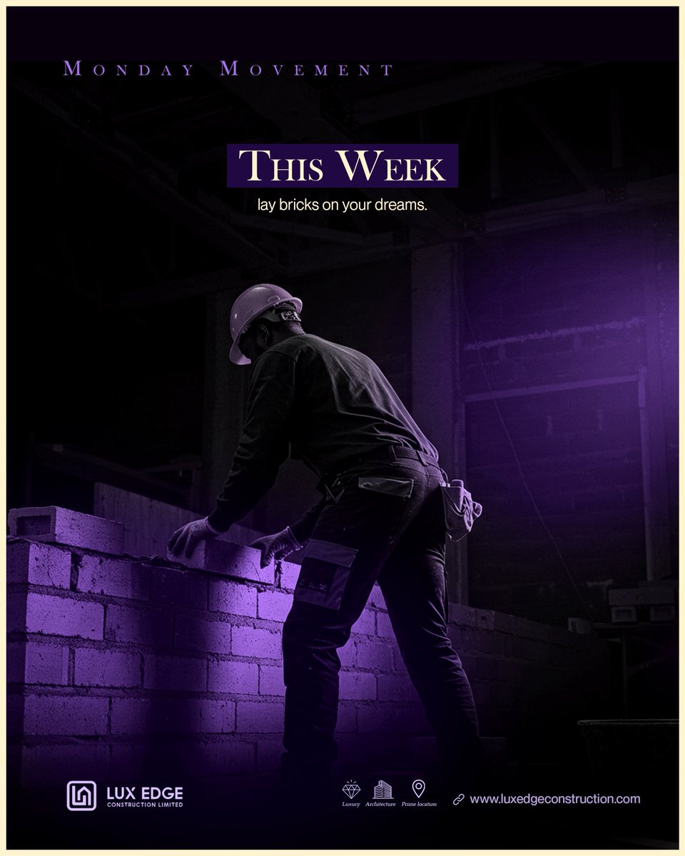 luxedgehomes's tweet image. Every brick this week is a block closer to your vision. Keep laying it down... 

#DreamsInProgress
 #BuildWeek #ConstructionGoals #LuxuryProgress