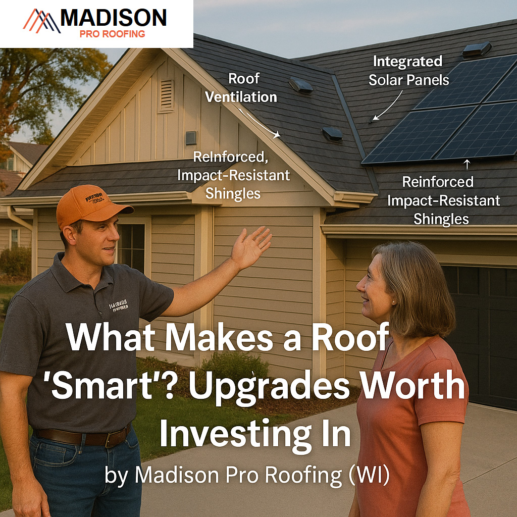 roofing_pr42508's tweet image. Wondering what makes a roof “smart”? 🧠🏡
We break down the smartest roofing upgrades for Wisconsin homes — from solar to storm protection.
Your roof deserves better. Madison deserves smarter.
👉 Read the blog — link in bio!
#MadisonProRoofing #SmartRoof #RoofUpgrade #MadisonWI