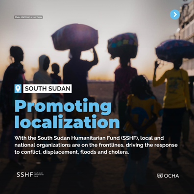 OCHA South Sudan (@ochasouthsudan) on Twitter photo 💙In 2024, donors contributed $42.5 million to the #SouthSudan Humanitarian Fund, helping to reach 1.1 million people.
🔵To support frontline humanitarians, funds were made more accessible to community-based entities.
🔵With <a href="/UNCERF/">CERF - The UN's emergency fund</a> & <a href="/CBPFs/">PooledFunds_OCHA</a> , we are closer to communities. 💙In 2024, donors contributed $42.5 million to the #SouthSudan Humanitarian Fund, helping to reach 1.1 million people.
🔵To support frontline humanitarians, funds were made more accessible to community-based entities.
🔵With <a href="/UNCERF/">CERF - The UN's emergency fund</a> & <a href="/CBPFs/">PooledFunds_OCHA</a> , we are closer to communities.