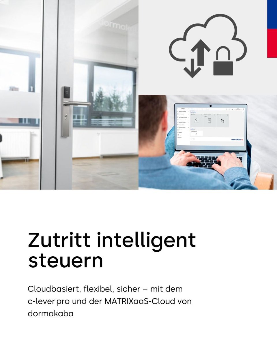 dormakabaDE's tweet image. Der c-lever pro in Verbindung mit MATRIXaaS bringt digitale Kontrolle direkt an Ihre Tür – flexibel, sicher und zentral verwaltet:
✔ Cloudbasierte Rechtevergabe
✔ Funk- &amp;amp; Standalone-Betrieb
✔ Türüberwachung &amp;amp; Mobile Access

#Zutrittskontrolle #MATRIXaaS #dormakaba