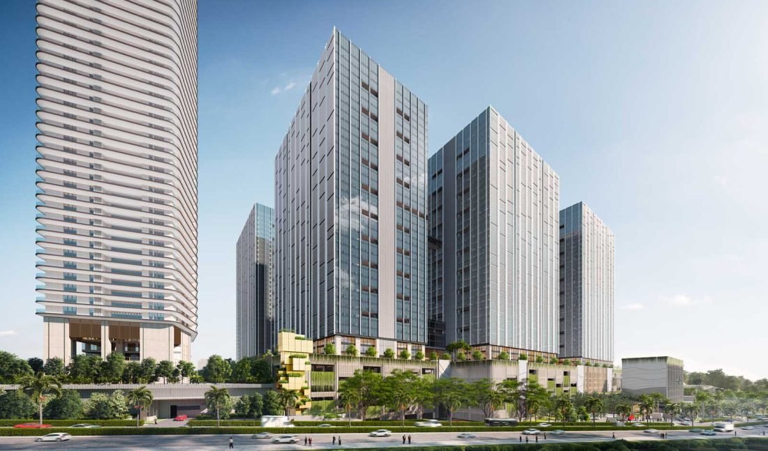 HydREGuide's tweet image. 🚨 India’s Largest Business Park Rising in Hyderabad! 
Grava Business Park by MyHome Group is coming up at Neopolis, Kokapet , with a staggering 26.5M sft built-up area across 8 towers (36 floors each)! Phase 1 is already under construction.

With 19M sft of leasable space…
