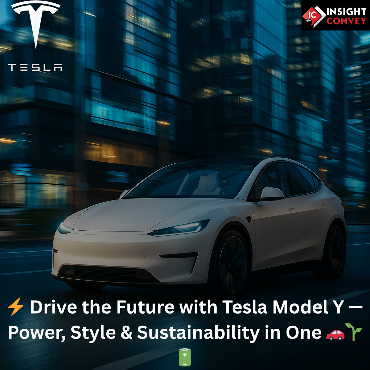 ConveyInsight's tweet photo. 🚗 @Tesla  Model Y is here to electrify roads!

🔹 330-mile range
🔹 Dual Motor AWD
🔹 Spacious &amp; safe
🔹 Supercharger access
⚡ Smart. Clean. Powerful.
👉 Follow @ConveyInsight  for top EV &amp; tech updates!
#TeslaModelY #EVNews #ElectricVehicle #TechUpdate #InsightConvey https://t.co/0YOO65QLAt