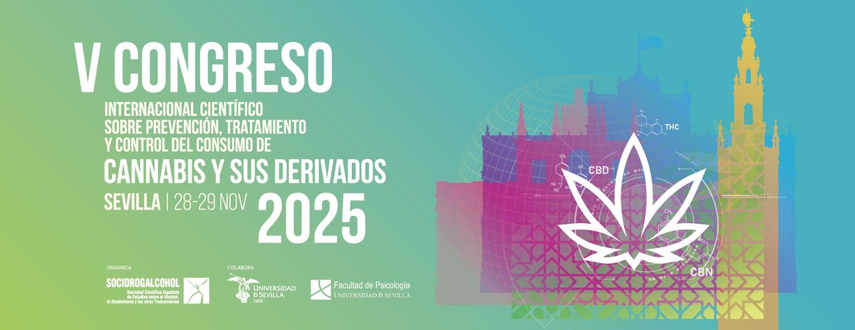 PNSDgob's tweet image. 📢 El V Congreso Científico Internacional sobre Cannabis reunirá a expertos del ámbito sanitario, educativo y judicial para debatir, con rigor, sobre el consumo de cannabis.
📍 Universidad de Sevilla, 27-29 noviembre 2025.
…gresocannabis2025.socidrogalcohol.org/inicio
#Cannabis2025 #SaludMental