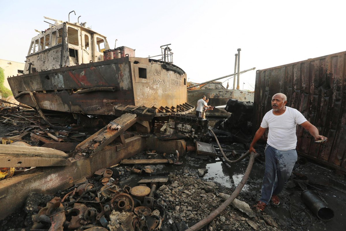 CEOBhaumik's tweet image. BREAKING: Israeli media report attacks by the Israeli army on Yemen’s Hodeidah port.
#Israel
