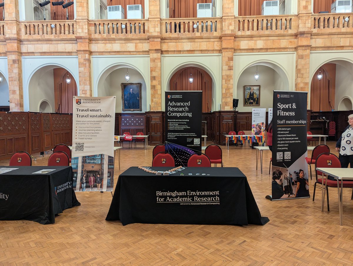 🅰🆂🅻🅰🅼 🅶🅷🆄🅼🆁🅰⚙️ (@aslamghumra) on Twitter photo All setup and ready to welcome our new colleagues in the Great Hall. Come and talk to us about your compute and data storage needs. <a href="/uob_bear/">UoB Advanced Research Computing (BEAR)</a> <a href="/unibirmingham/">Uni of Birmingham</a> All setup and ready to welcome our new colleagues in the Great Hall. Come and talk to us about your compute and data storage needs. <a href="/uob_bear/">UoB Advanced Research Computing (BEAR)</a> <a href="/unibirmingham/">Uni of Birmingham</a>