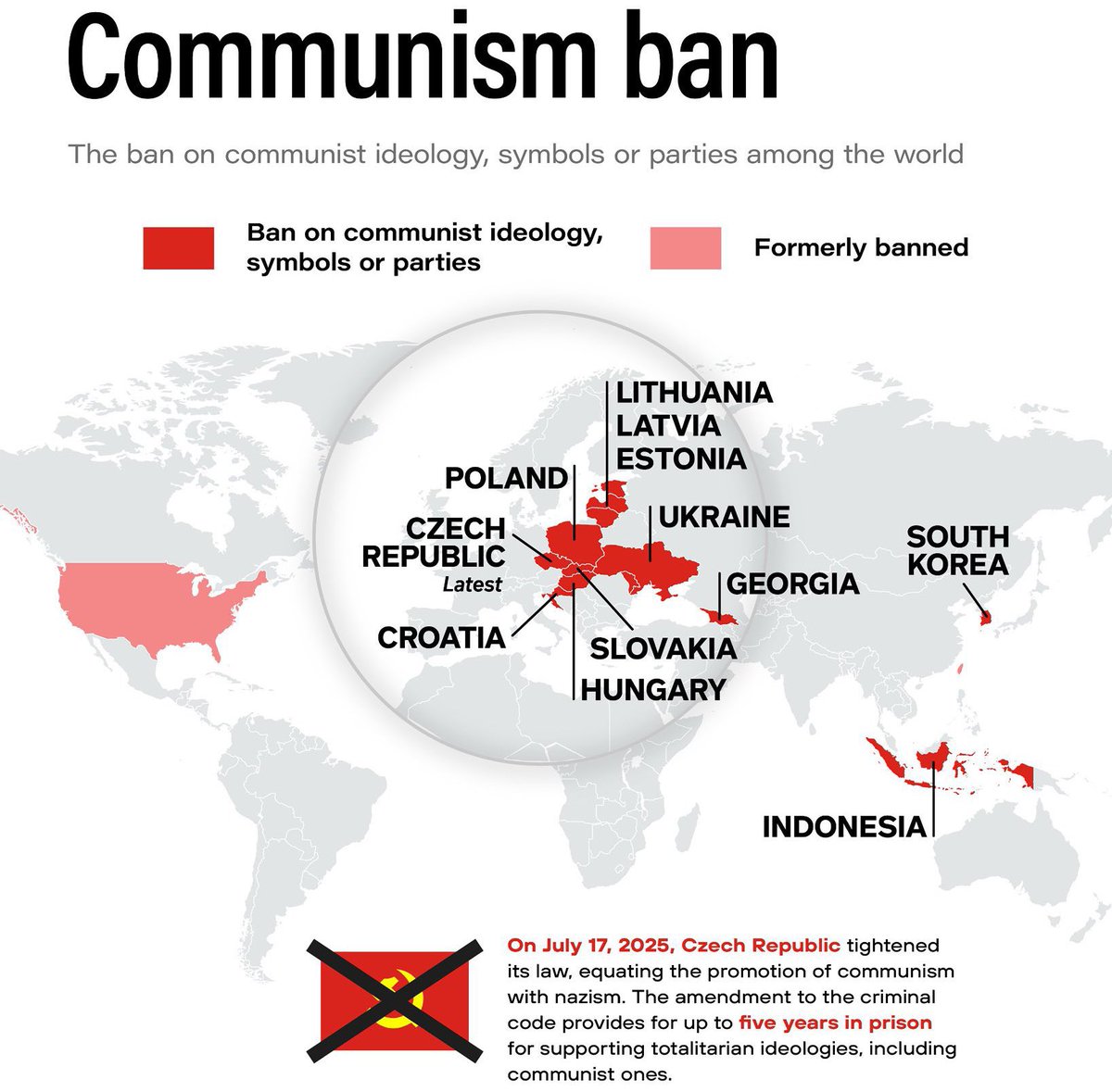 ukraine_map's tweet image. I wonder when communism will be ban in China 🇨🇳