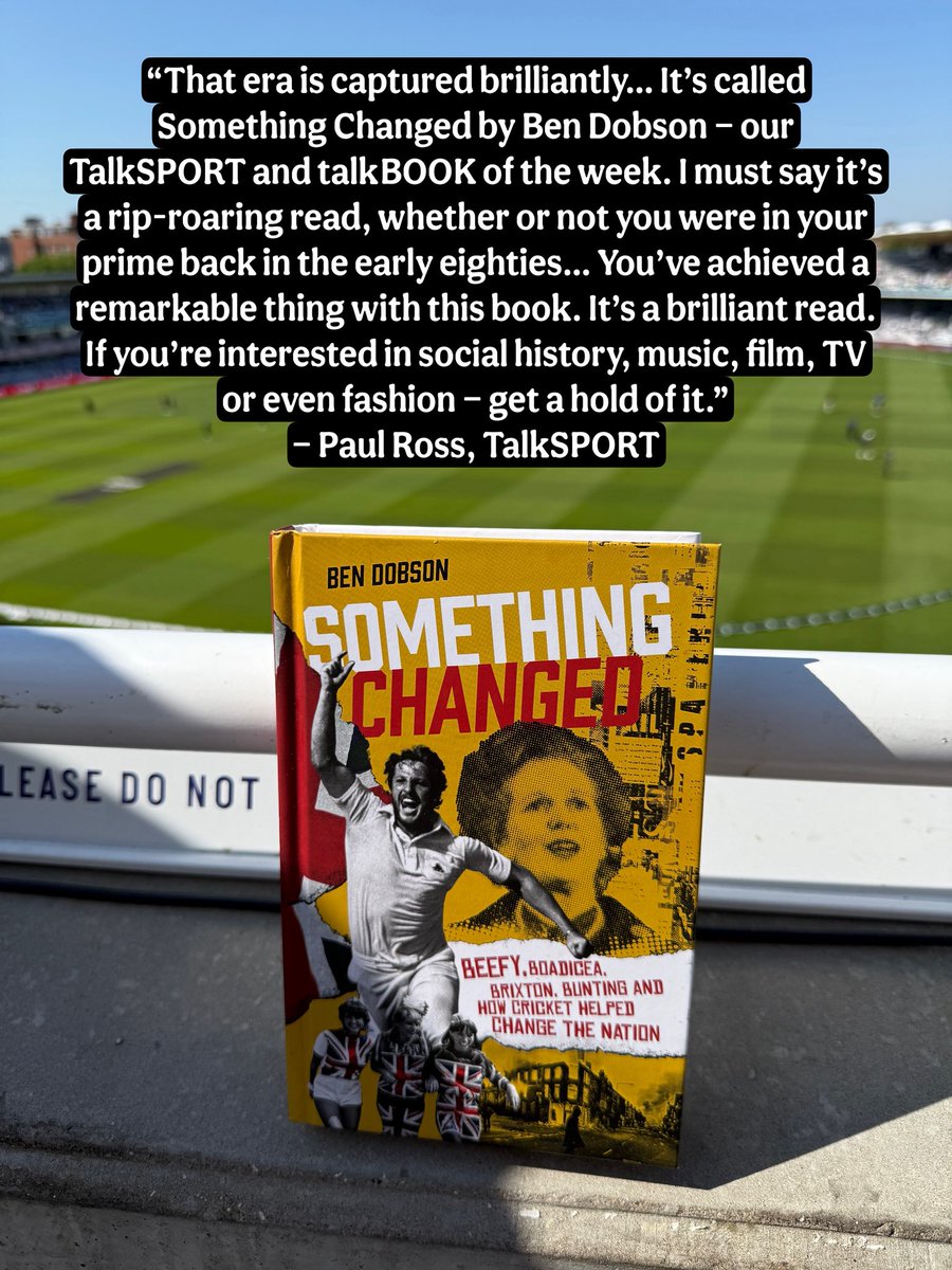 🙌🏻 <a href="/paulross/">Paul Ross</a> <a href="/talkSPORT/">talkSPORT</a> <a href="/PitchPublishing/">Pitch Publishing 📚 Sports Books</a> #somethingchanged