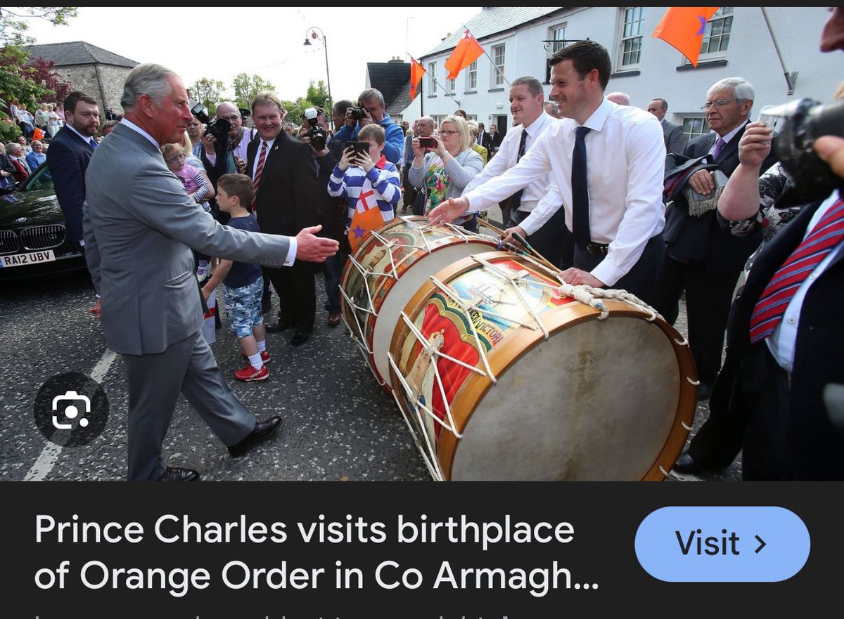CoLoyalist's tweet photo. He also met with a flute band that day too but don’t let a lie get in the way of a good story! https://t.co/nackKrHBvY