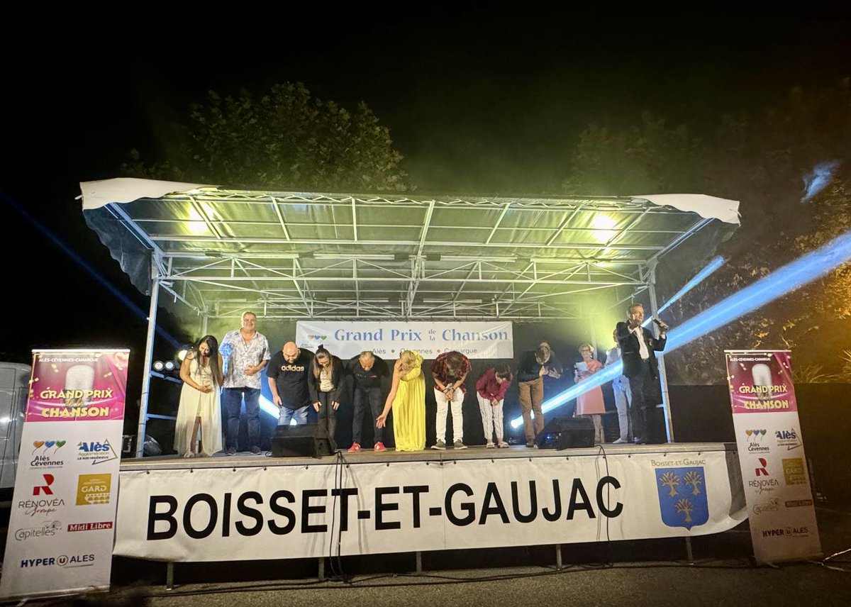 GRAND PRIX DE LA CHANSON 🎤 I Rénovéa était partenaire de la 9️⃣ème étape du Grand Prix de la Chanson Alès Cévennes Camargue organisée à Boisset-Gaujac samedi ! 🎶

#Alès #Gard #culture #chanson