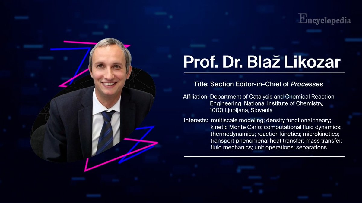 Encyclopedia_X's tweet image. ⚗️ How is AI transforming chemical manufacturing? 

Catalysis expert Prof. Blaž Likozar explains in this scholar interview: encyclopedia.pub/video/1657 

@Processes_MDPI 

#ProcessEngineering #SustainableTech