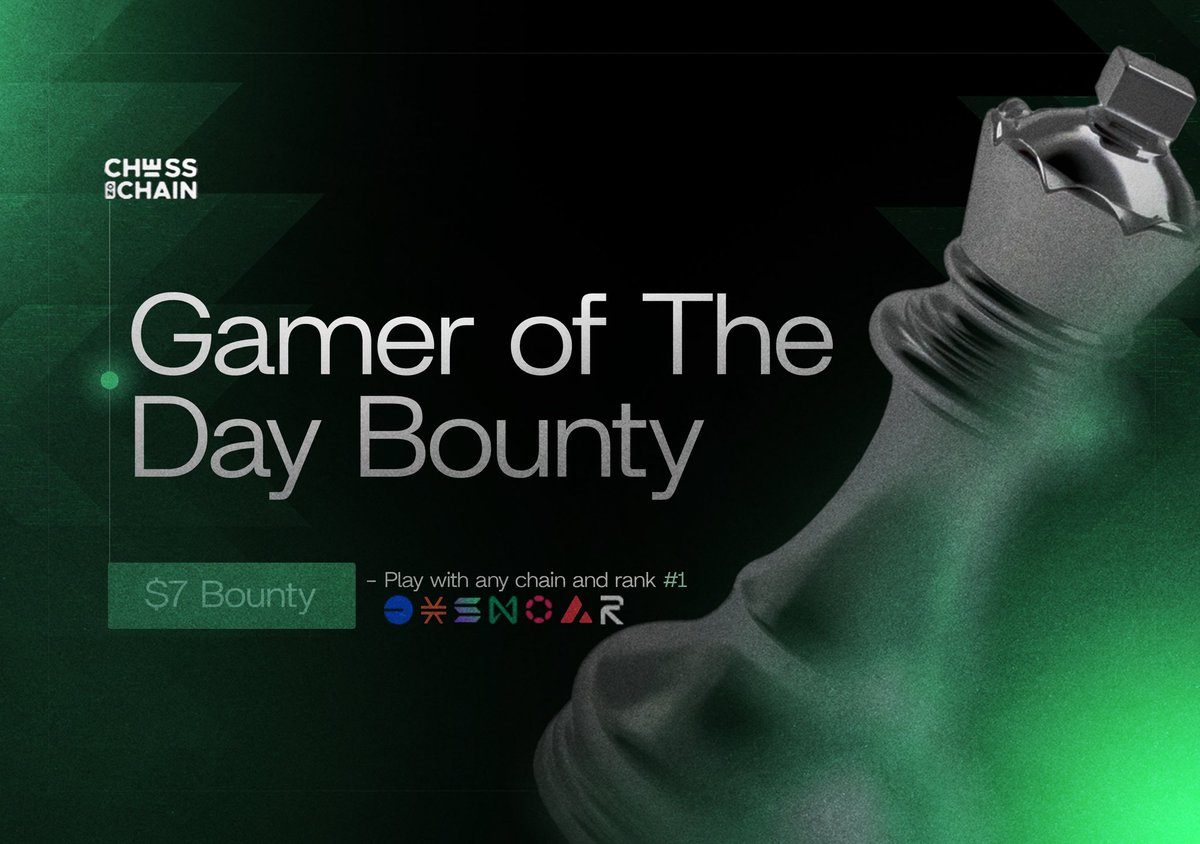 Teke 2.0 ♟👑 (@tekegeorge1) on Twitter photo GM ! 🔔 $7 💰Chess gaming bounty for the Gamer of the day . play.chessonchain.io
All you have to do is go to bounties and play against others on the bounty without cheating .
You can play with <a href="/Polkadot/">Polkadot</a> <a href="/Stacks/">stacks.btc</a> <a href="/solana/">Solana</a> <a href="/avax/">Avalanche🔺</a> <a href="/NEARProtocol/">NEAR Protocol</a> <a href="/base/">Base</a> <a href="/rise_chain/">RISE</a> , anyone can win. GM ! 🔔 $7 💰Chess gaming bounty for the Gamer of the day . play.chessonchain.io
All you have to do is go to bounties and play against others on the bounty without cheating .
You can play with <a href="/Polkadot/">Polkadot</a> <a href="/Stacks/">stacks.btc</a> <a href="/solana/">Solana</a> <a href="/avax/">Avalanche🔺</a> <a href="/NEARProtocol/">NEAR Protocol</a> <a href="/base/">Base</a> <a href="/rise_chain/">RISE</a> , anyone can win.