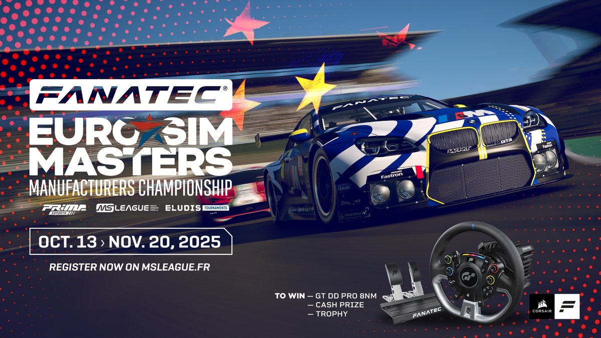 PRiMA Esports (@primaesports) on Twitter photo With the MSLeague guys we've builded a new championship for you to enjoy on GT7 in the Gr.3 category, sponsored by Fanatec!
REGISTRATION NOW OPEN 
Create MSL profile (free): msleague.fr/?page_id=1504
Registration and Regulation: msleague.fr/?page_id=1594 With the MSLeague guys we've builded a new championship for you to enjoy on GT7 in the Gr.3 category, sponsored by Fanatec!
REGISTRATION NOW OPEN 
Create MSL profile (free): msleague.fr/?page_id=1504
Registration and Regulation: msleague.fr/?page_id=1594