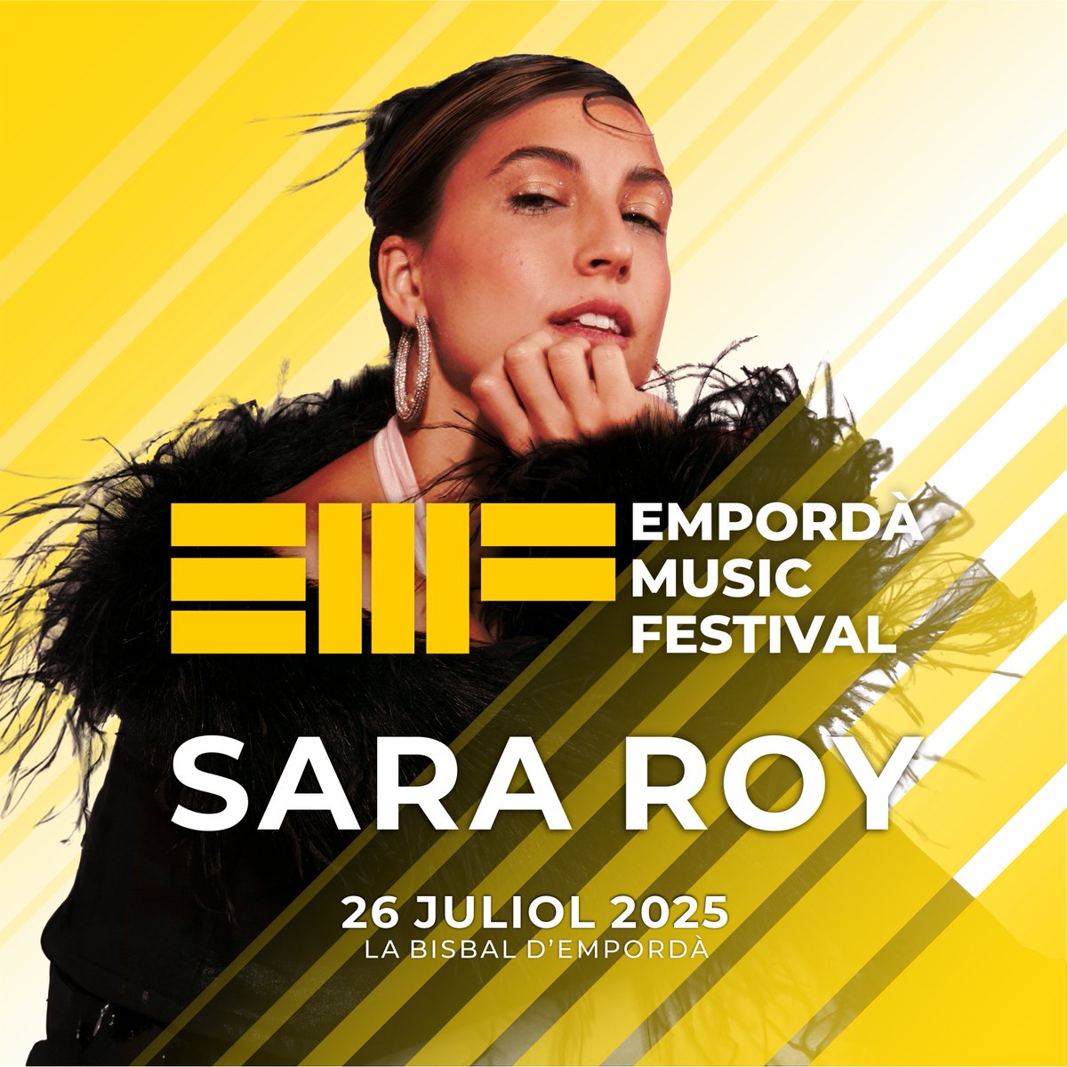 Sara Roy en directe a l’Empordà Music Festival!
📅 26 de juliol de 2025
📍 La Bisbal d’Empordà

Amb la seva força escènica, cançons plenes d’ànima i un estil inconfusible, Sara Roy farà vibrar l’Empordà com mai. No t’ho perdis!

#SaraRoy #EmpordaMusicFestival
