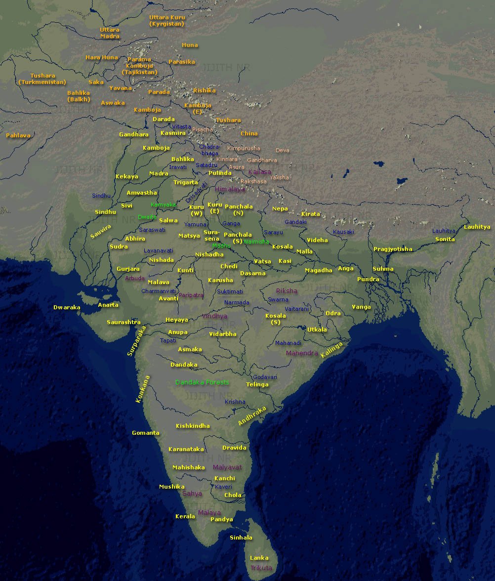 indiainpixels's tweet image. I tried to create Voronoi tessellations of regions of ancient India based on this map by @Jijith_NR in order to get a very rough boundaries of these regions. The ones in close to the external boundary are the most distorted.
1. How could we improve on the accuracy of the…
