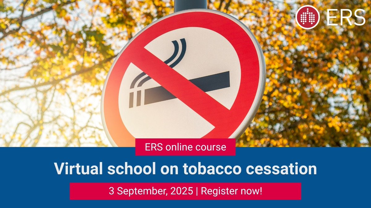 EuroRespSoc's tweet image. Register now for the virtual school on tobacco cessation 💻
This course will help participants to evaluate health risks associated with tobacco, advocate for control policies & more!
Register: bit.ly/4jqE0tX