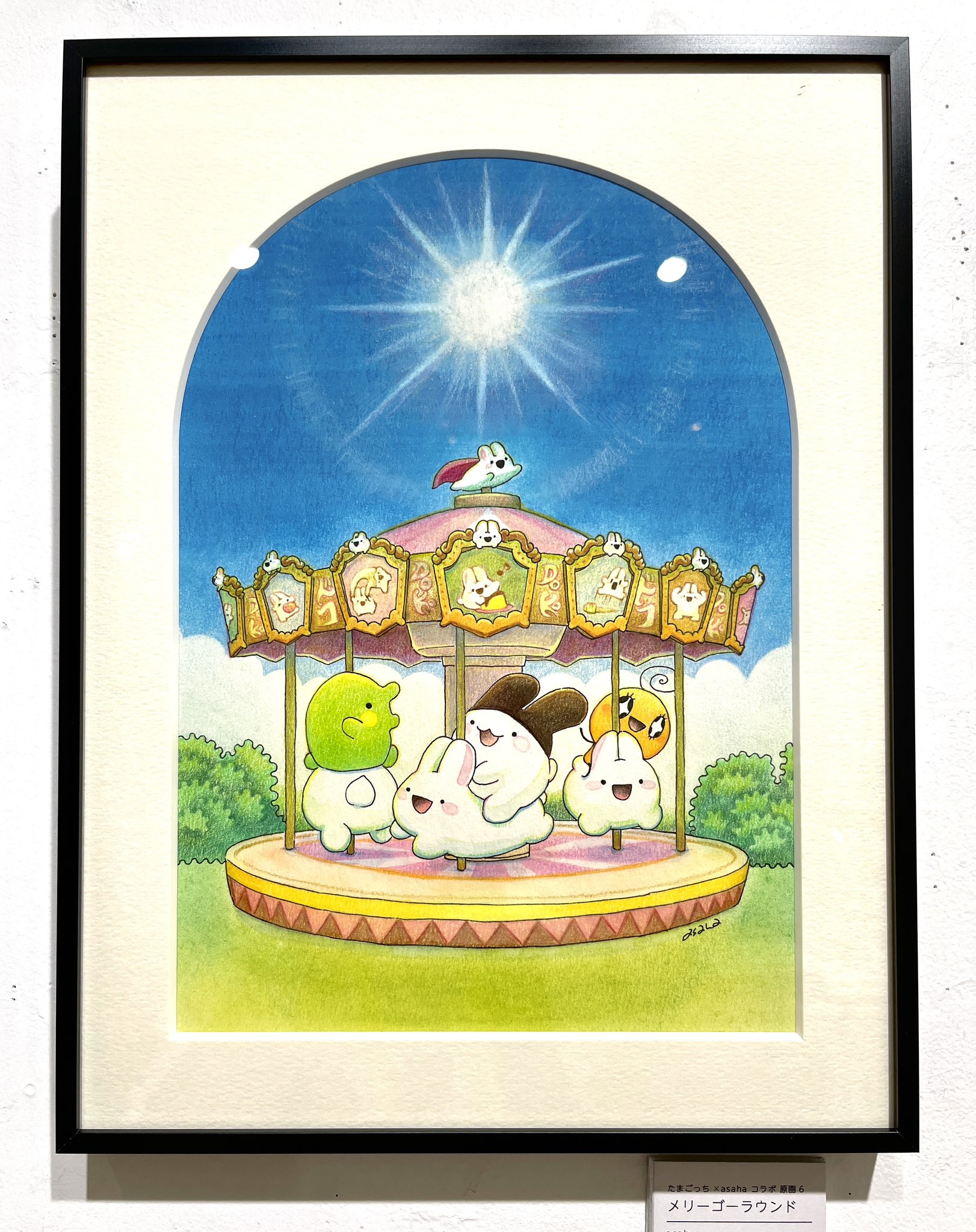 手作り額付き作品　title「はるうららニャンコ」 asaha🦑個展~8/3東京,8/9~8/31大阪 on X: 
