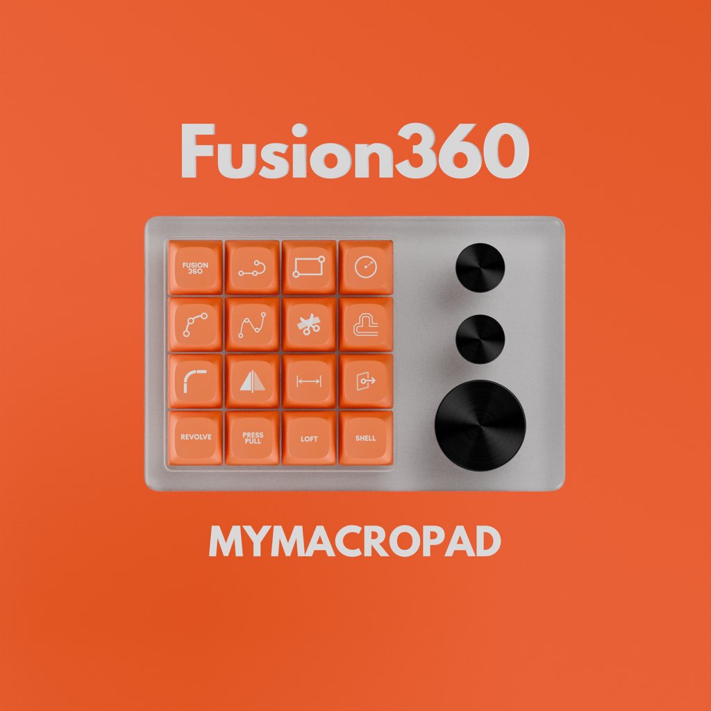 macropadio's tweet image. Fusion360 Mymacropad by macropad.io. Available soon on kickstarter. Macropads with shortcut icons for over 100 software application available. Reserve yours now at . #macropad #mymacropad #fusion360