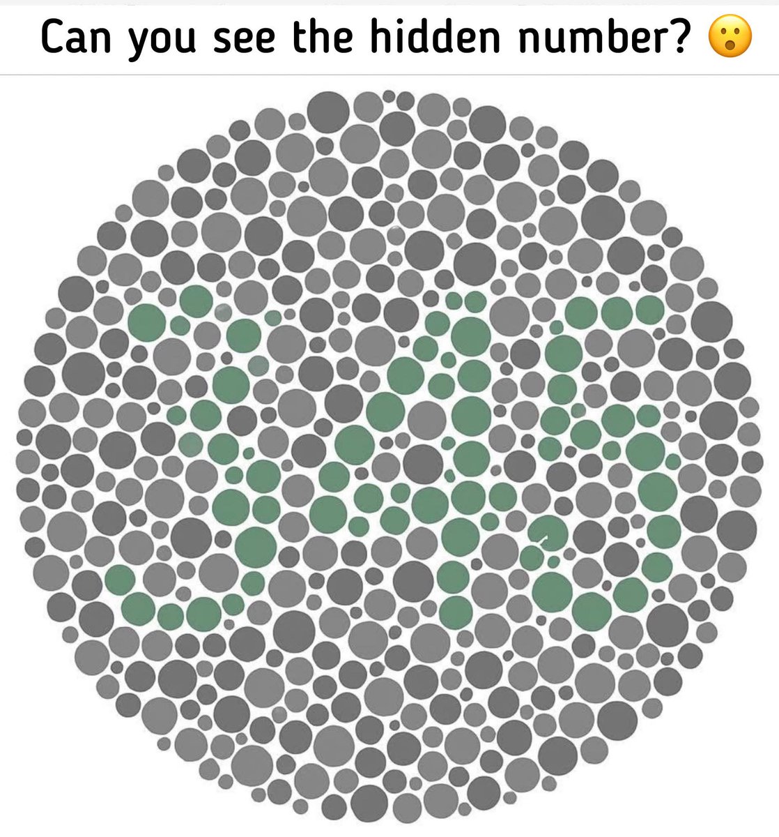 Can you see the hidden number? 😮