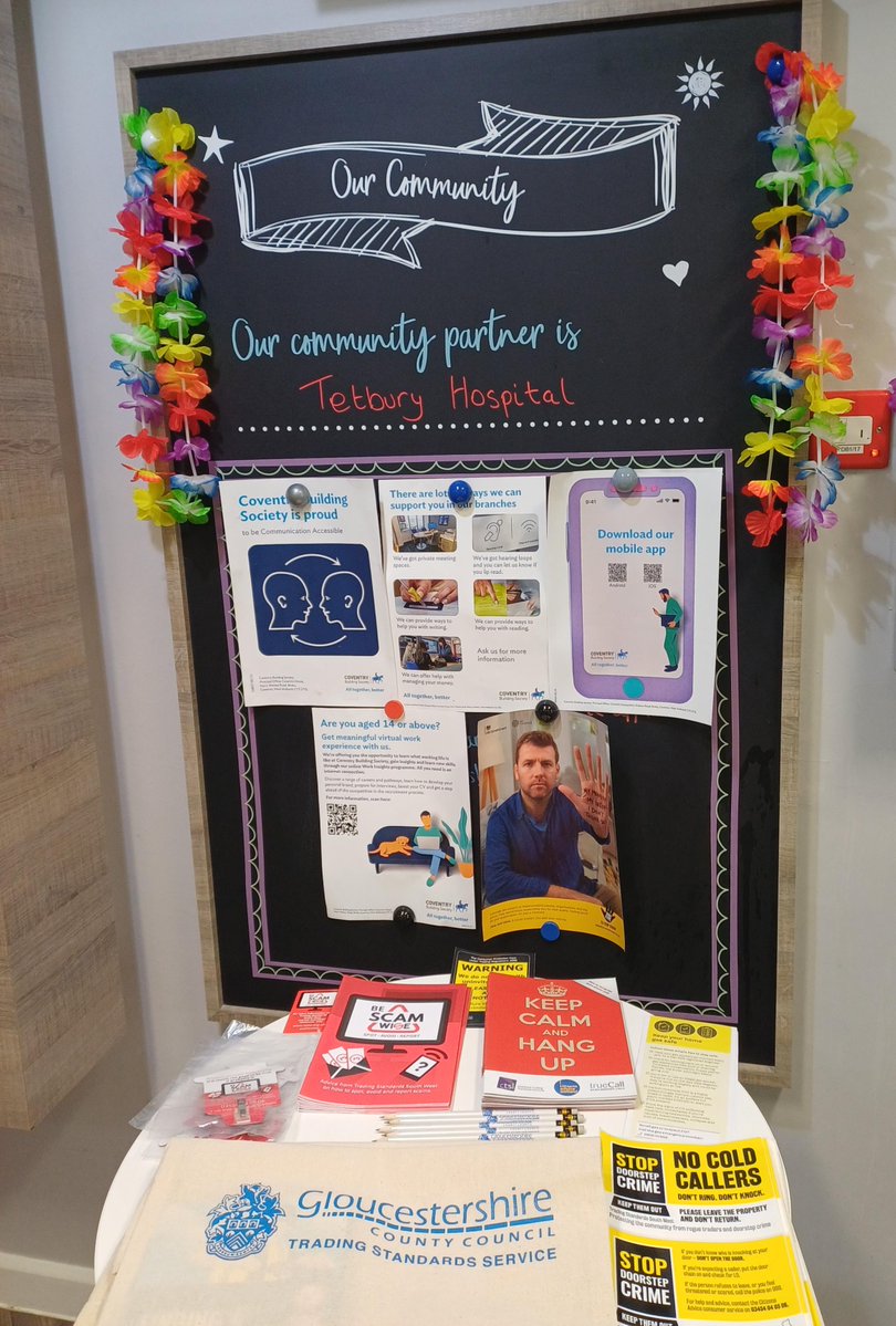 Gloucestershire Trading Standards (@glostss) on Twitter photo Our officers visited The Coventry in #Tetbury on Friday helping to raise #ScamAwareness! 😊
Want to find out more about how to protect yourself from scams? Our officers will be at NatWest in #Gloucester on 15/08. Pop along to find out more!
<a href="/CotswoldDC/">Cotswold District Council</a> <a href="/Glosfire/">Gloucestershire Fire and Rescue Service</a> <a href="/GlosCC/">Gloucestershire CC</a> Our officers visited The Coventry in #Tetbury on Friday helping to raise #ScamAwareness! 😊
Want to find out more about how to protect yourself from scams? Our officers will be at NatWest in #Gloucester on 15/08. Pop along to find out more!
<a href="/CotswoldDC/">Cotswold District Council</a> <a href="/Glosfire/">Gloucestershire Fire and Rescue Service</a> <a href="/GlosCC/">Gloucestershire CC</a>
