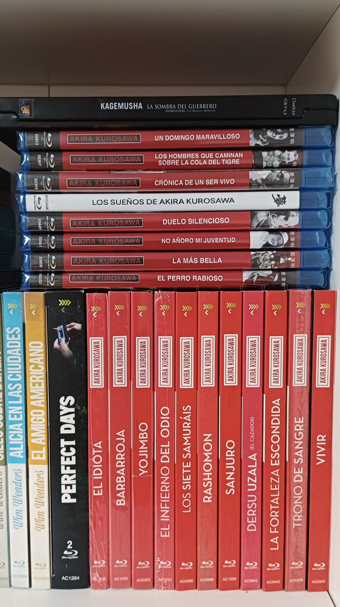 Me acaban de traer El Idiota, y ahora mismo mi filmo de Kurosawa está tal que así. ¿Favorita?
