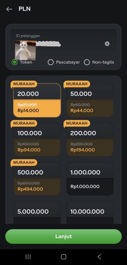 Pernah ngerasain scroll TikTok gelap-gelapan gara-gara token abis?
Gue pernah. Sekarang langsung isi via aplikasi GoPay. 14rb dapet 20rb. Scrollan pun lanjut dong