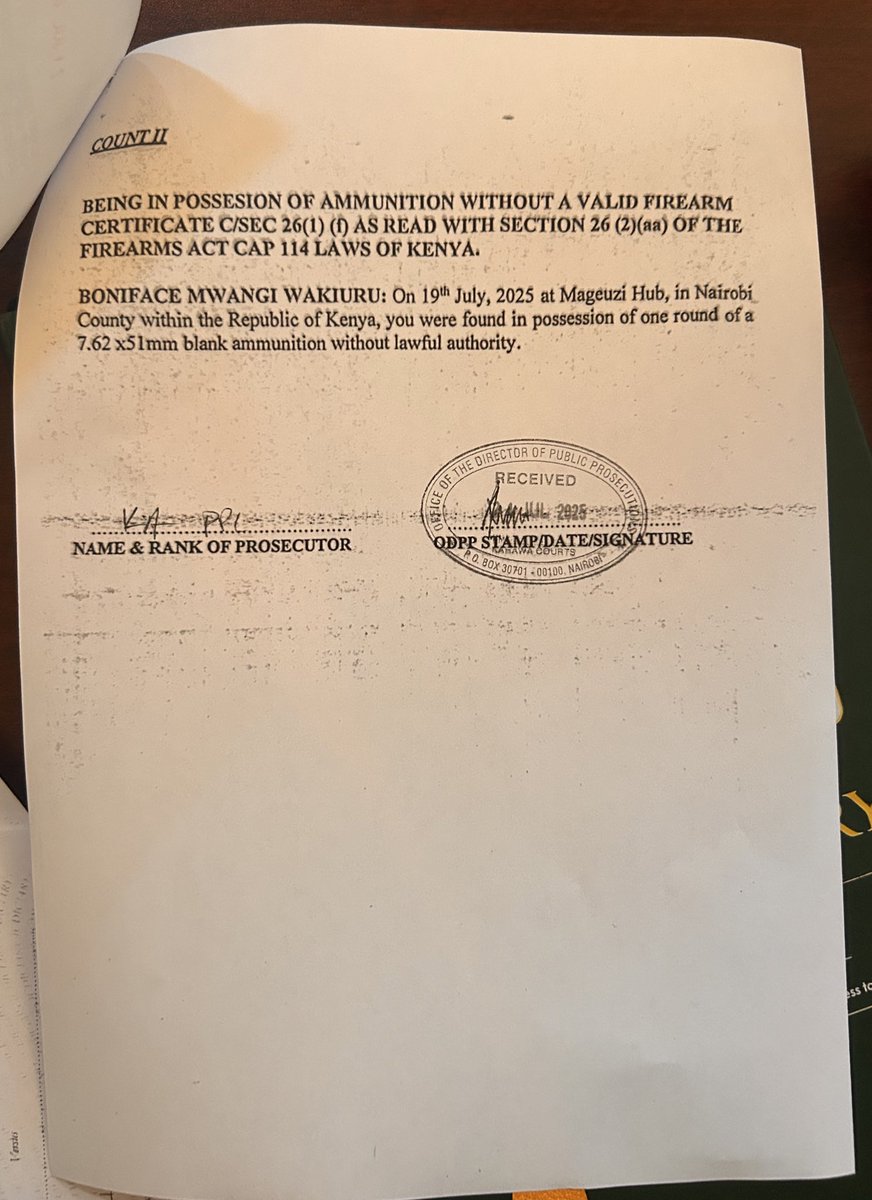 🇰🇪 James WaNjeri (@jameskwanjeri) on Twitter photo Terrorism charges against <a href="/bonifacemwangi/">The People’s Watchman</a> abandoned. So why are we at the Terrorism Court in Kahawa? Such an abuse of court process Terrorism charges against <a href="/bonifacemwangi/">The People’s Watchman</a> abandoned. So why are we at the Terrorism Court in Kahawa? Such an abuse of court process