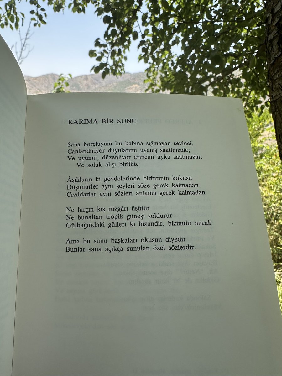 “sana borçluyum bu kabına sığmayan sevinci.”
