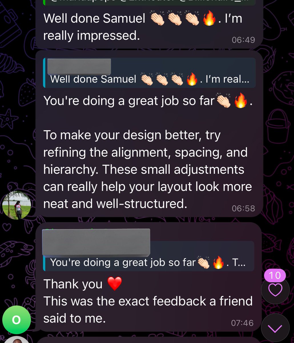 Kelechi (@_callme_kelz) on Twitter photo Excited to announce that Itโs the final week of our <a href="/SuperteamNG/">Superteam Nigeria</a> Design Bootcamp ๐๐๐๐
And our participants are still maintaining the high energy from Week 1 ๐ค Excited to announce that Itโs the final week of our <a href="/SuperteamNG/">Superteam Nigeria</a> Design Bootcamp ๐๐๐๐
And our participants are still maintaining the high energy from Week 1 ๐ค