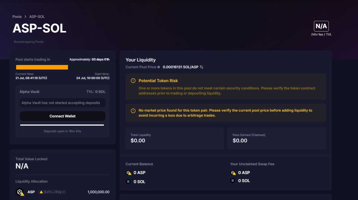 兄弟们17点 okx打新即将开始 链接直通车👇🏻
meteora.ag/dlmm/R9QLJz7K9…
19点还有一个早鸟可以打 记得定闹钟 ⏰
17点中的记得准备50U的BNB和50U的SOL
19点中的准备50U的BNB