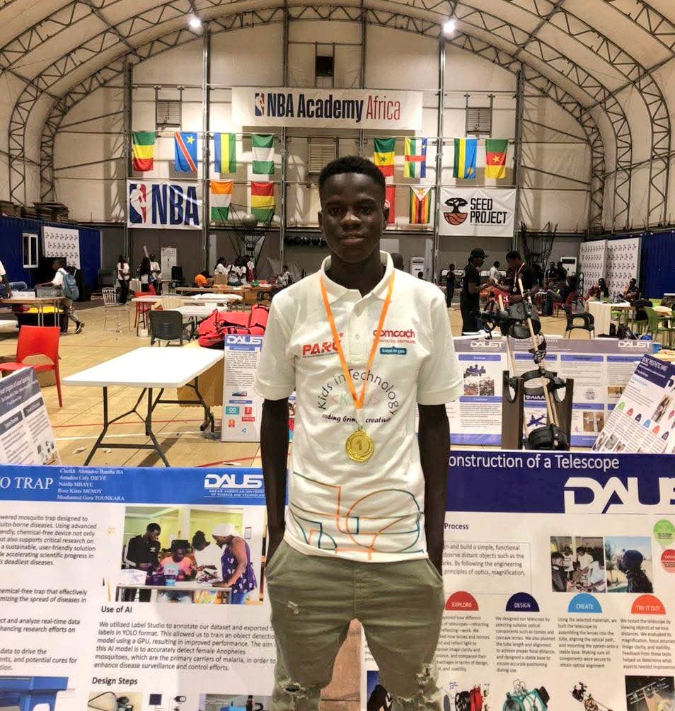 Gambia Wins Pan-African Robotics Competition 2025.

Team Gambia has won the STARS League, the top prize in the 2025 Pan-African Robotics Competition.  

Key Contributors:  
- Sponsors: 
 Comium Gambia (led by Ida G. Ceesay-Ndiaye) and Point Click Technologies.  
- Team Leads: