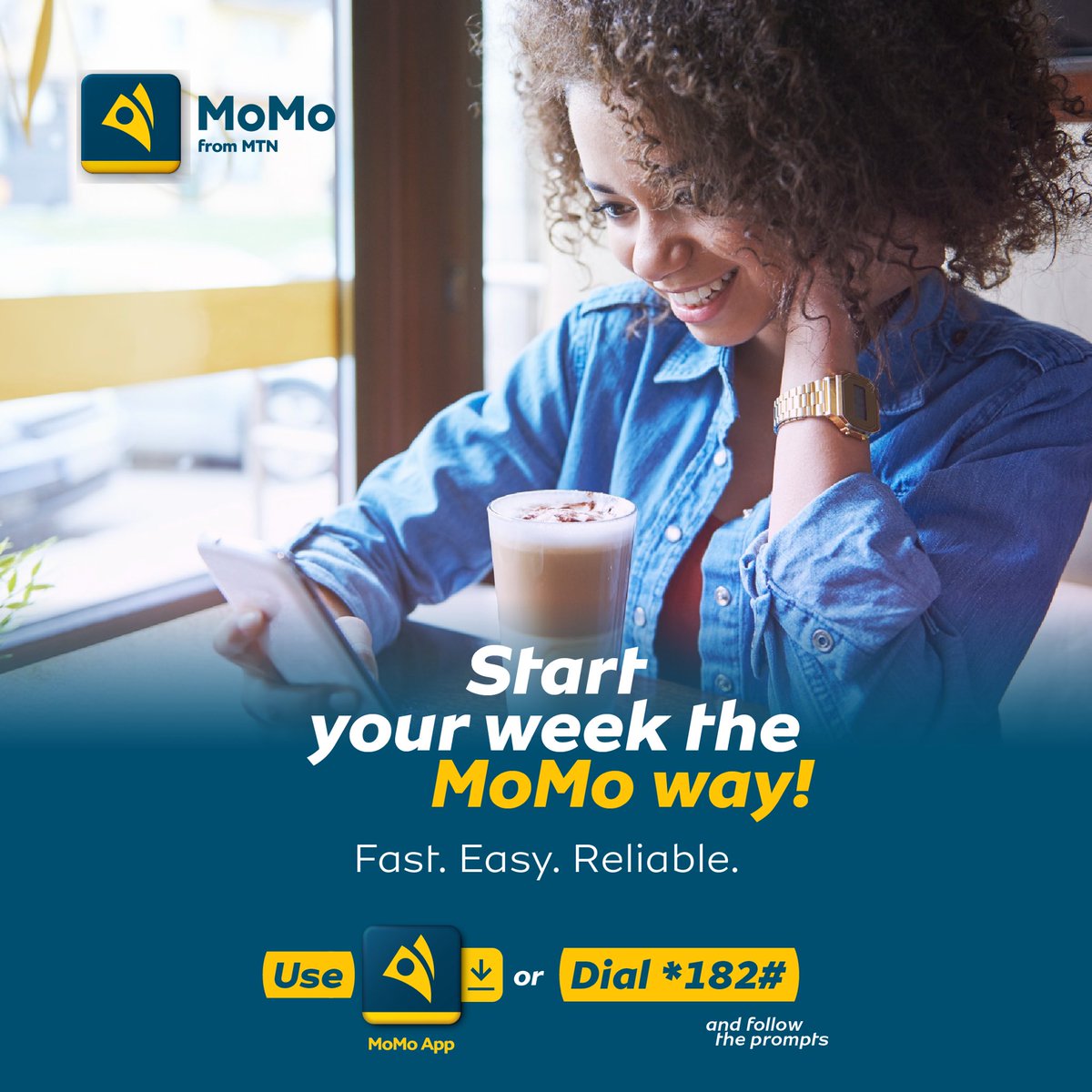 MoMo_Rwanda's tweet image. New week, fresh energy!
What are you MoMo-ing first today. airtime? RRA? remittance?
Tell us what’s first on your list😜
#Bivamomotima