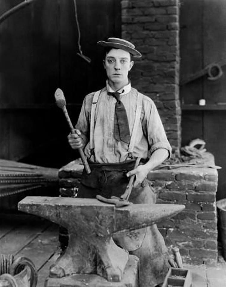 July 21 1922: The premiere of Buster Keaton’s The Blacksmith. Keaton  trashes a Rolls-Royce (his own) and turns a blacksmith’s shop into a slapstick playground with runaway horses and giant magnets!
Watch it: youtu.be/xA3hatqca30