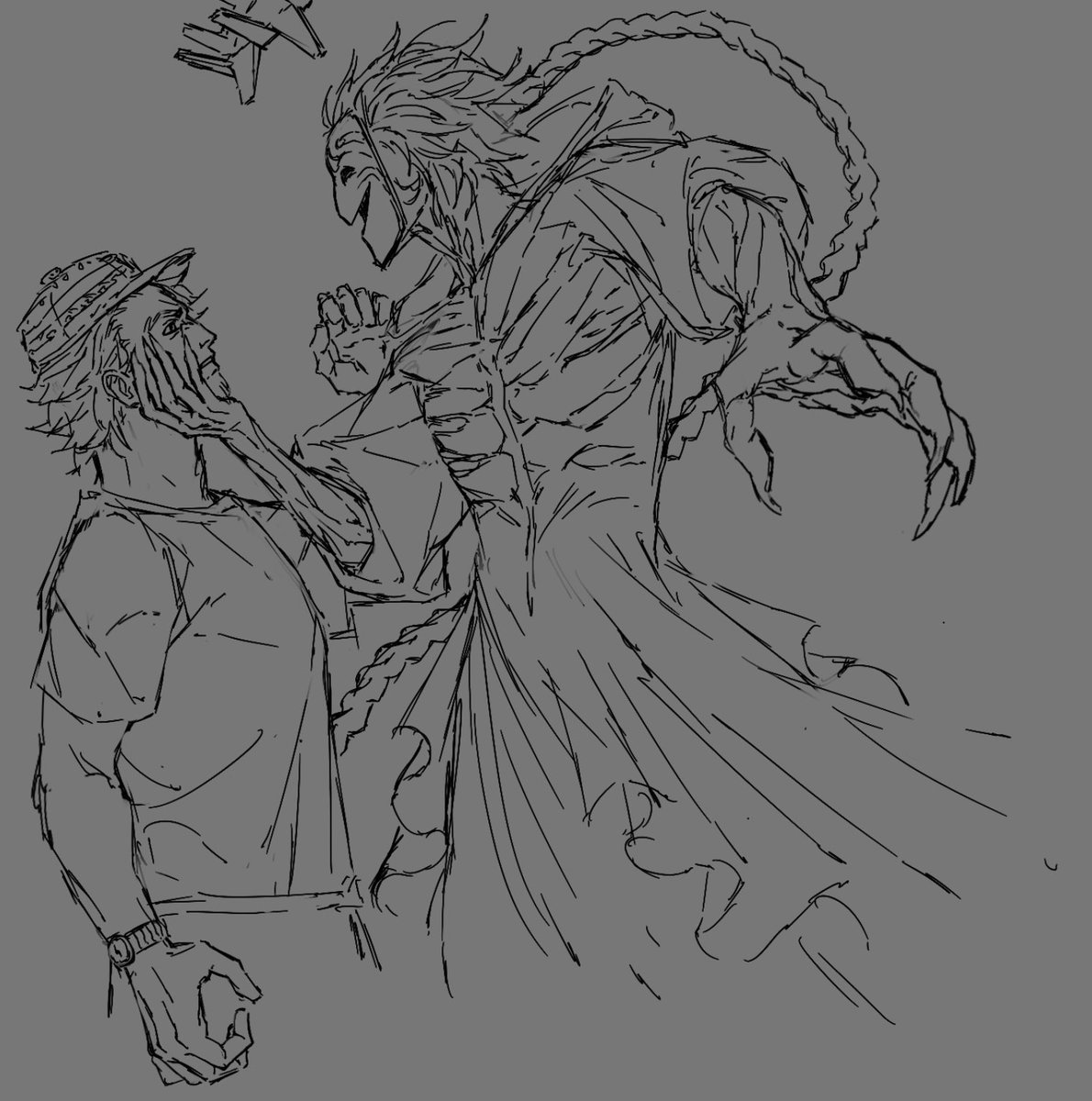 Timberwallz's tweet image. Any middle aged toxic yaoi enjoyers... I know I sure do 
#77noli #noli #007n7forsaken 
Shit doodle on impulse, don't have a 7n7 design yet bare with me.