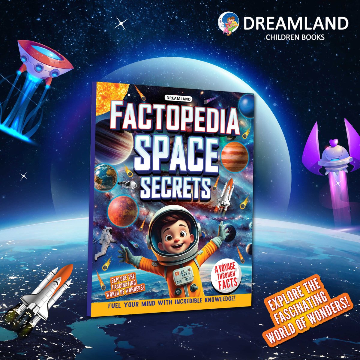 Dreamland_Books's tweet image. 🚀🌌Factopedia: Space Secrets – Fun and Mind-Blowing Facts About Space for Kids Ages 6–10 🌠

✨ Ignite curiosity. Explore infinity. Discover Space Secrets!
#SpaceSecrets #DreamlandPublications #Factopedia #DreamlandBooks #KidsLearning #STEMFun #CuriousMinds #AstronomyForKids