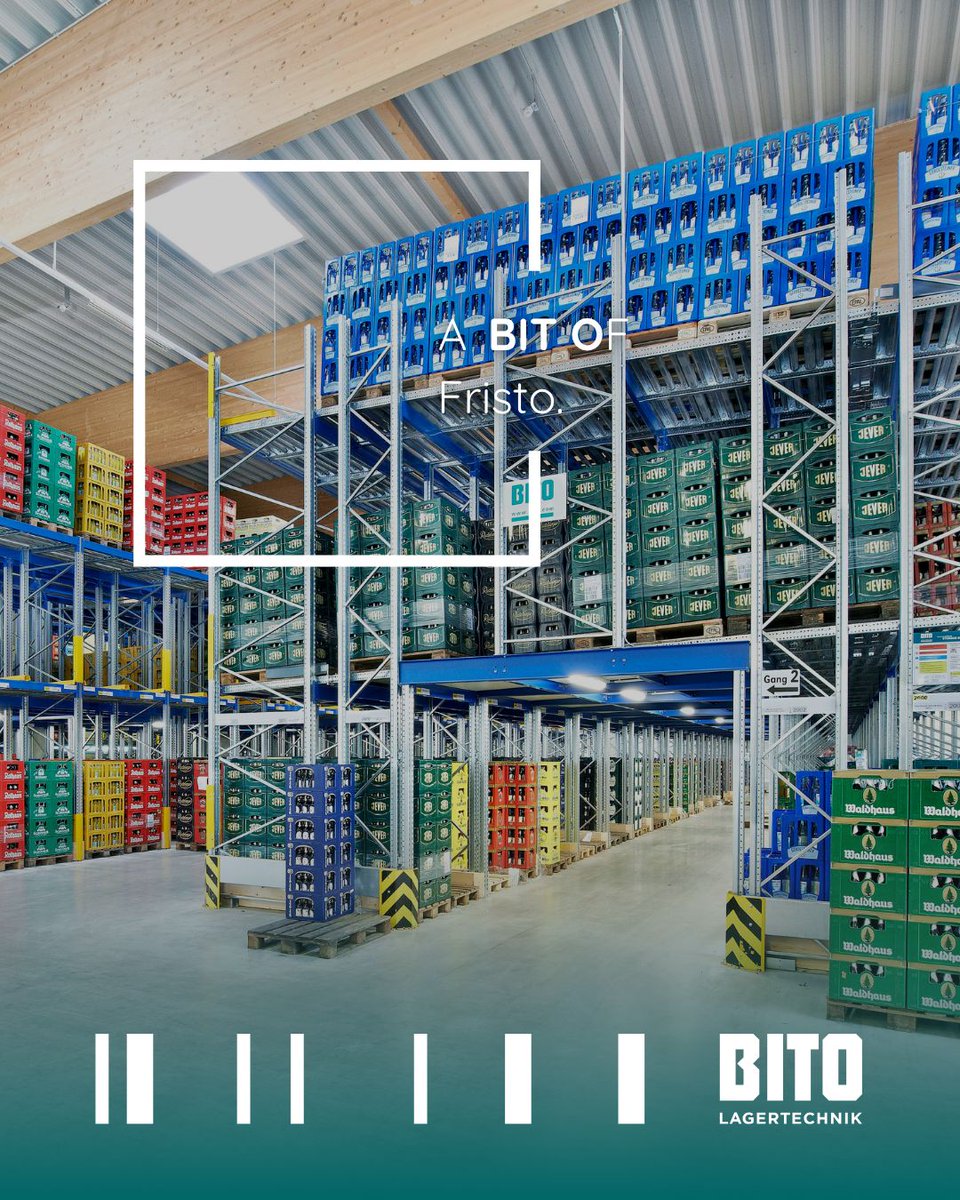 Fristo optimises its logistics with a BITO pallet live storage system and picking tunnels. This solution enables fast order processing and ensures compliance with the FIFO principle for over 965 items. Efficiency has been increased thanks to a fast response time and improved