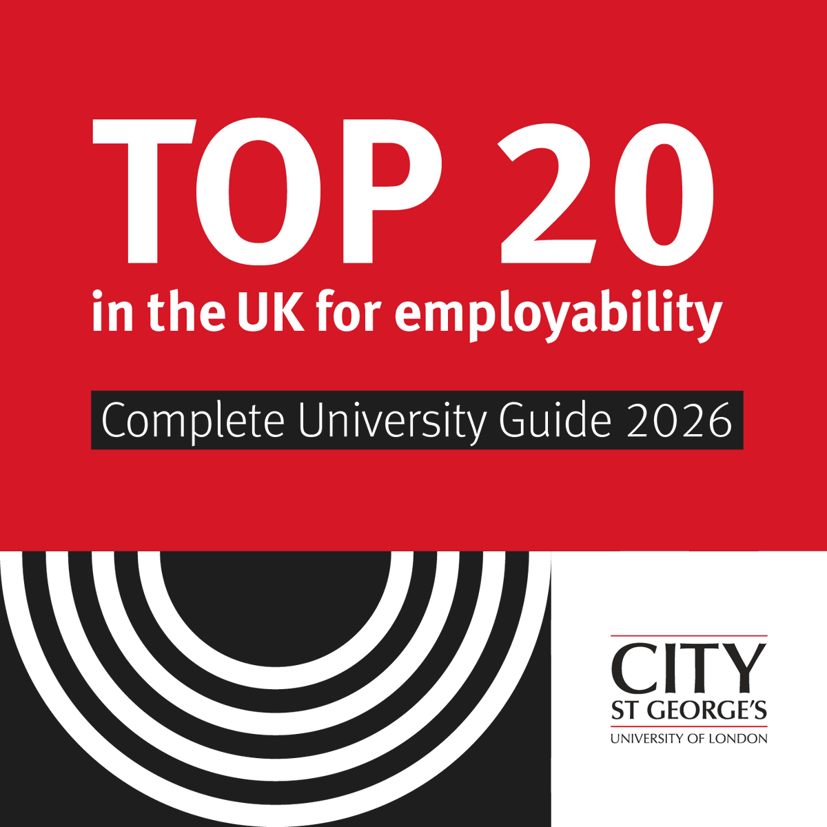 School of Health & Medical Sciences (@citystg_health) on Twitter photo City St George’s has been ranked among the top 20 UK universities for graduate employability in the <a href="/compuniguide/">Complete University Guide</a>
We have also been ranked 36th for research quality reflecting strong results from the Research Excellence Framework (REF) 2021.
#WeAreCityStGeorges City St George’s has been ranked among the top 20 UK universities for graduate employability in the <a href="/compuniguide/">Complete University Guide</a>
We have also been ranked 36th for research quality reflecting strong results from the Research Excellence Framework (REF) 2021.
#WeAreCityStGeorges