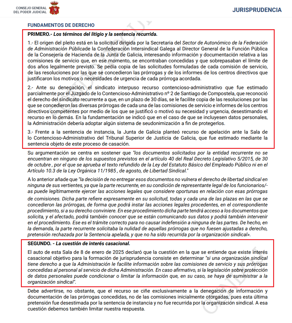 ADPSE_'s tweet photo. 🟡 Sobre el #derecho a recabar información sobre las prórrogas de las #ComisionesdeServicio concedidas por la #Administración.
#DerechoFundamental a la #Proteccióndedatos de los #funcionarios concernidos.
⚖️https://t.co/RrPqyKiss2
#STS #EBEP #sindicatos https://t.co/8w2r2dx0YF