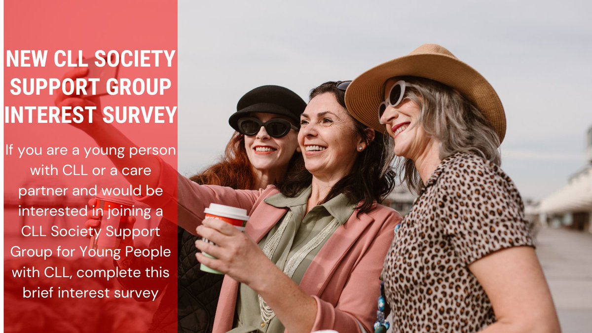 If you are a young person with CLL / SLL and would be interested in joining a CLL Society Support Group for Young People with CLL/SLL, please complete this survey. For the purpose of this group, we define young people as those aged 55 and under. bit.ly/44S08YW