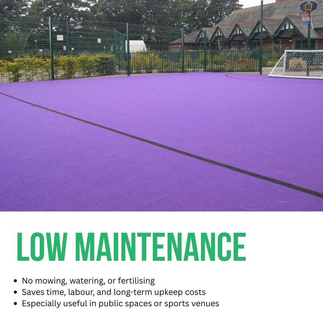Thinking of switching to an artificial sports pitch? Swipe to discover the benefits: all-weather play, low maintenance, and durability! 

Learn more: playrite.co.uk 

#ArtificialPitch #SportsSurface