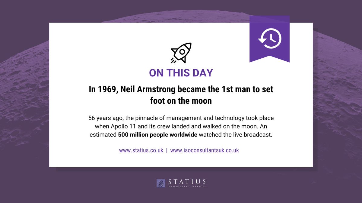 ThisIsStatius's tweet image. 56 years ago, Neil Armstrong made history as the first human to set foot on the moon. His iconic words, “That's one small step for man, one giant leap for mankind,” echoed across the globe, inspiring generations to reach for the stars. 🌟
#Apollo11 #MoonLanding #NASA