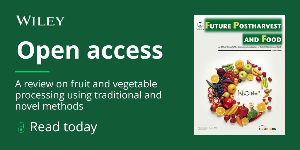 🧪 New insights into fruit and vegetable processing: this review compares thermal and non-thermal techniques, from blanching to cold plasma, for preserving quality and extending shelf life.

Read #OpenAccess🔗ow.ly/qrle50WqIEF

#FoodTech #SustainableProcessing #Nutrition