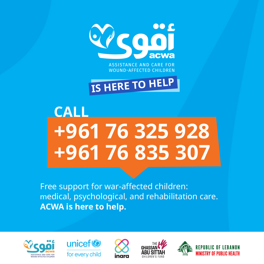 UNICEFLebanon's tweet image. Many children continue to bear the physical and emotional scars of the war.
Since March, the ACWA programme – Assistance and Care for War-Wounded and Affected Children – has provided life-saving medical care, rehabilitation, and mental health support to 248 children affected by…
