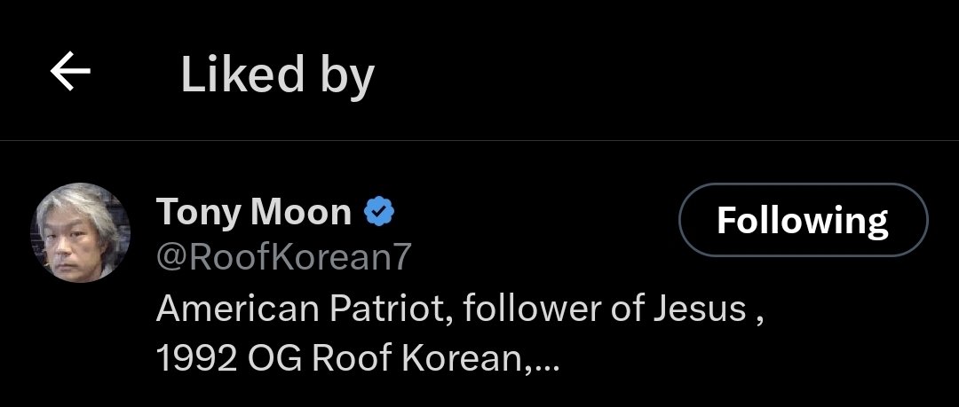 sraczzimillion's tweet image. Got a like by the original Roof Korean. Based.