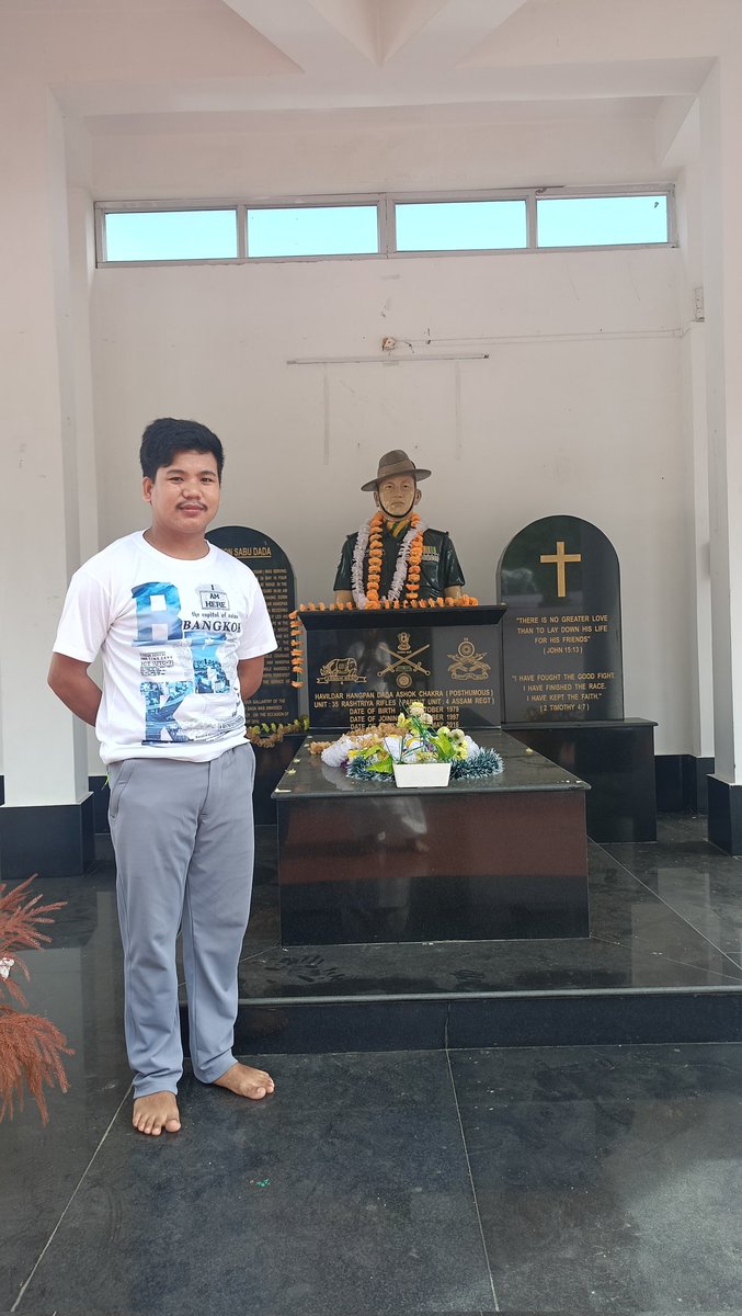 Visited the Memorial and Museum of Havildar Hangpan Dada Ashok Chakra Posthumously  Awarded at His Native Village Borduria in Tirap District of Arunachal Pradesh,