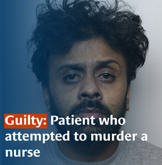 CPSUK's tweet image. Romon Haque has been found guilty of attempted murder after stabbing a nurse with scissors.
Read more: orlo.uk/DQqgv